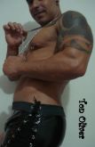 Boxer vinil com aberturas
